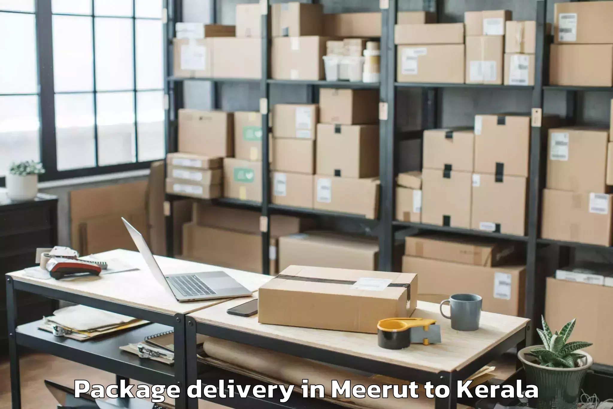 Easy Meerut to Kozhikode Airport Ccj Package Delivery Booking